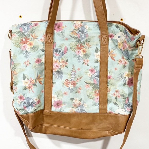 Loungefly Turquoise Disney Lilo All Over Print Canvas Tote Standard Crossbody - Picture 4 of 6